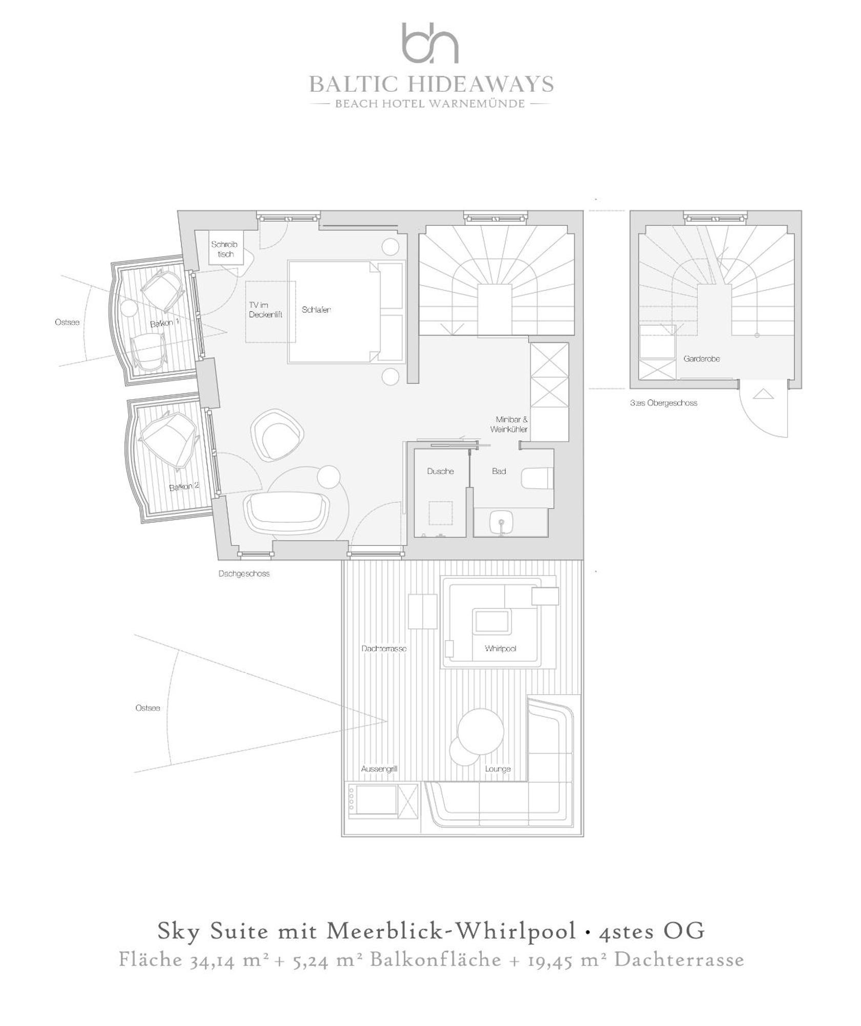 Baltic Hideaways Beach Hotel Warnemuende Rostock Pokoj fotografie